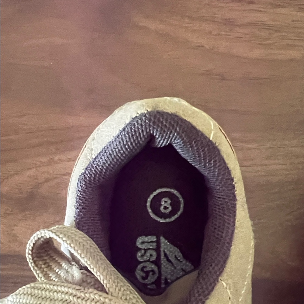 U.S. Sports Outdoor Tan Kids Sneakers Size 8 - Picture 3 of 6